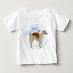 Borzoi-Weihnachten Baby T-shirt