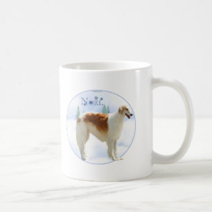 Borzoi-Weihnachten Kaffeetasse