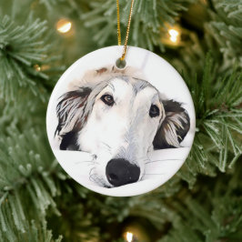 Borzoi Weihnachtsschmuck