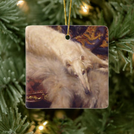 Borzoi Weihnachtsschmuck