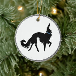 Borzoi Weihnachtsschmuck