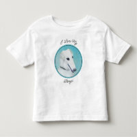 Borzoi (weiß) Malerei - Niedliche Original Hunde K