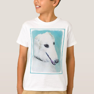 Borzoi (weiß) Malerei - Niedliche Original Hunde K T-Shirt