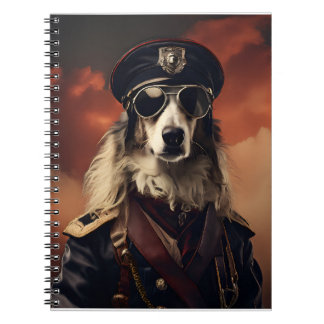 Borzoi WWI Vintag Aviator Notizblock