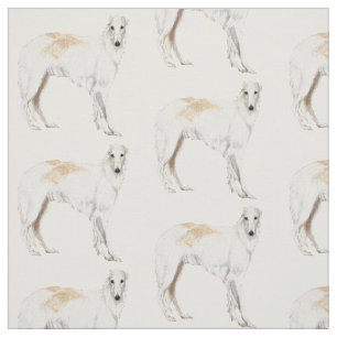 Borzoirussischer Wolfhound-stehendes Stoff