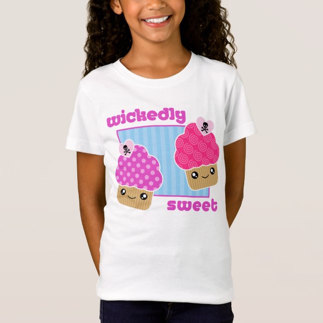 Bös süßer Kawaii Kuchen-T - Shirt (Vorderseite)