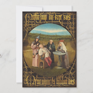 Bosch Hieronymus - Auszug aus dem Stein der Madnes Dankeskarte