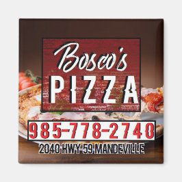 Bosco's Square Magnet Pizza