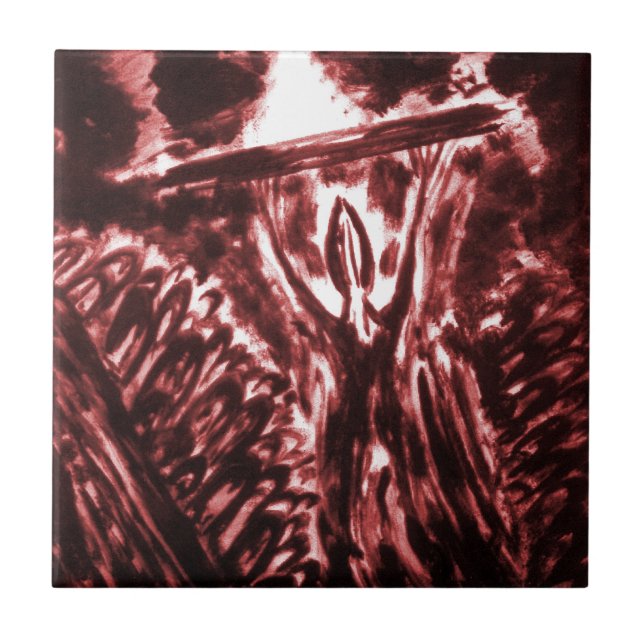 Böse abwehren fliese (Vorderseite)