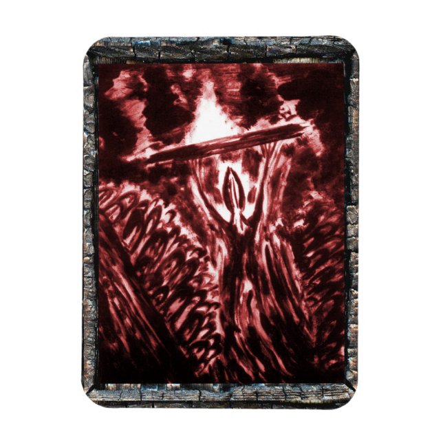 Böse abwehren magnet (Vertikal)
