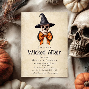 Böse Angelegenheit Halloween Vintage Gothic Schäde Einladung