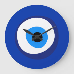 Böse Augen uraltes Symbol antike Talisman Superlat Große Wanduhr