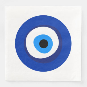 Böse Augen uraltes Symbol antike Talisman Superlat Serviette
