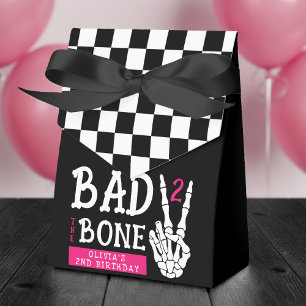 Böse bis auf die Knochen Skelett Rosa 2. Geburtsta Geschenkschachtel