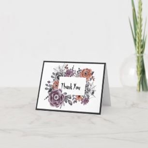 Böse Blume alle sehen HalloWedding Vielen Dank Dankeskarte