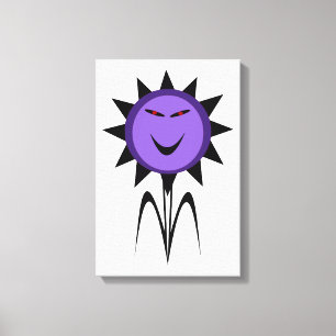 Böse Blume Kawaii Goth Halloween Leinwanddruck