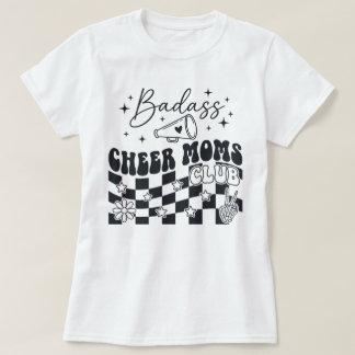 Böse Cheer Moms Club Retro Groovy Megaphon Stern T-Shirt