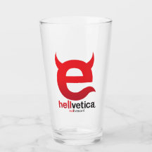 Böse „e“ – Logo Pint-Glas