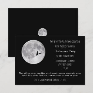 Böse gute Zeit Mond - 3x5 Halloween-Party-Einladun Einladung