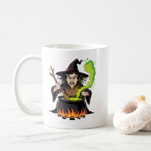 Böse Hexe Halloween Kaffeetasse