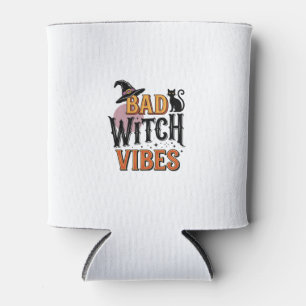 Böse Hexen Vibes Vintage Halloween-Shirt-Design_1 Dosenkühler