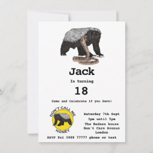 Böse Honey Badger Furchtlose 18. Geburtstagsfeier