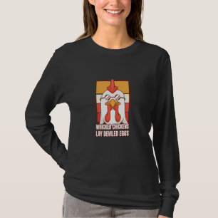 Böse Hühner legen Teufelseier Kostüm Halloween T-Shirt