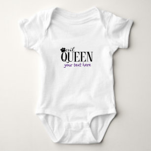 BÖSE KÖNIGIN Baby Personalisiert Benutzerdefiniert Strampler
