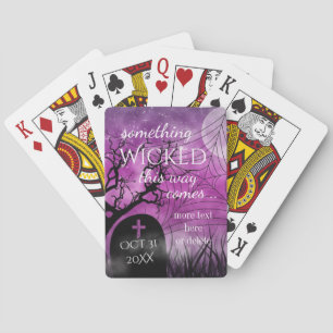 Böse lustige Halloween-Hochzeit-Spielkarten Spielkarten