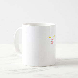 Böse schwarze Katze, dunkles Sigil, gothische Meta Kaffeetasse