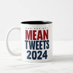Böse Tweets 2024 Lustige Wahl Trump  Zweifarbige Tasse