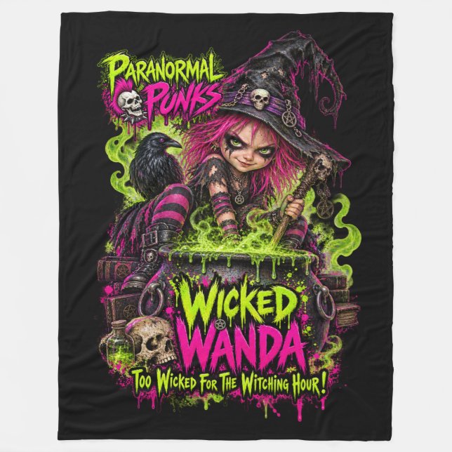 Böse Wanda - Paranormal Punks Fleece-Decke Fleecedecke (Vorderseite)