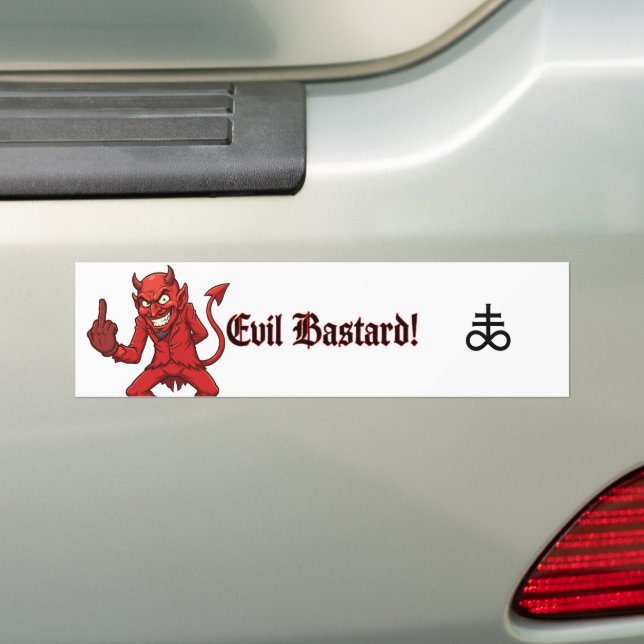 Böser Bastard Autoaufkleber (Auf Auto)