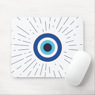 böser Blick (blau) Mousepad