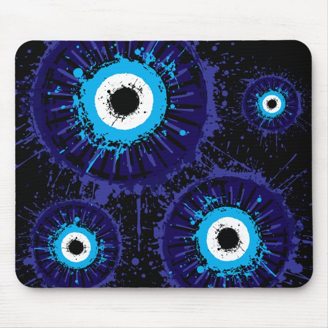 🧿 Böser Blick Kraft Mousepad (Vorne)
