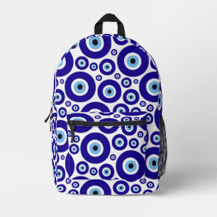 Böser Blick Muster, Griechisches Auge, Türkisches Bedruckter Rucksack