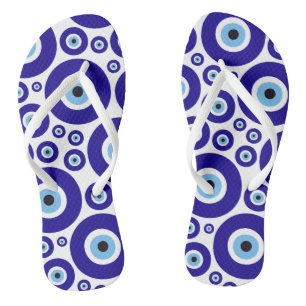Böser Blick Muster, Griechisches Auge, Türkisches  Flip Flops