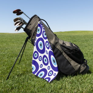 Böser Blick Muster, Griechisches Auge, Türkisches Golfhandtuch