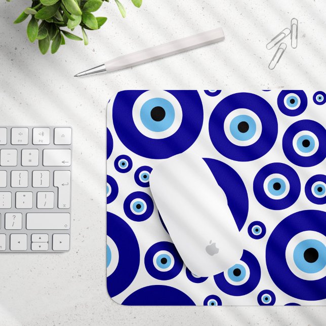 Böser Blick Muster, Griechisches Auge, Türkisches  Mousepad (Von Creator hochgeladen)