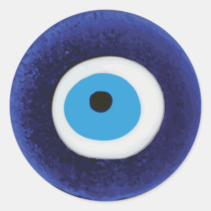 Böser Blick Nazar-Talisman Runder Aufkleber