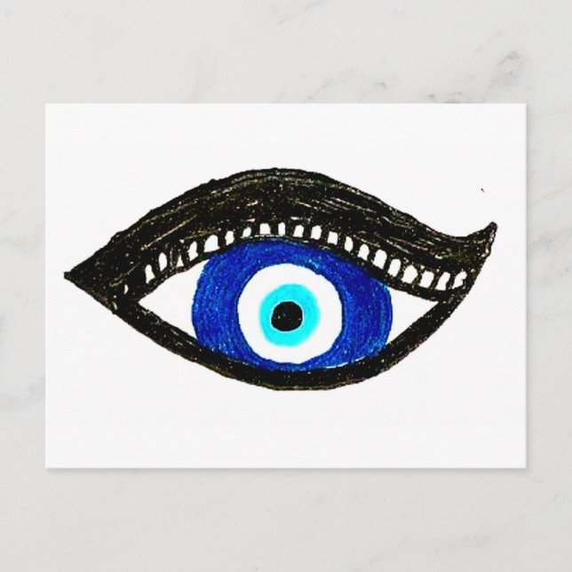 Böser Blick Postkarte (Vorderseite)