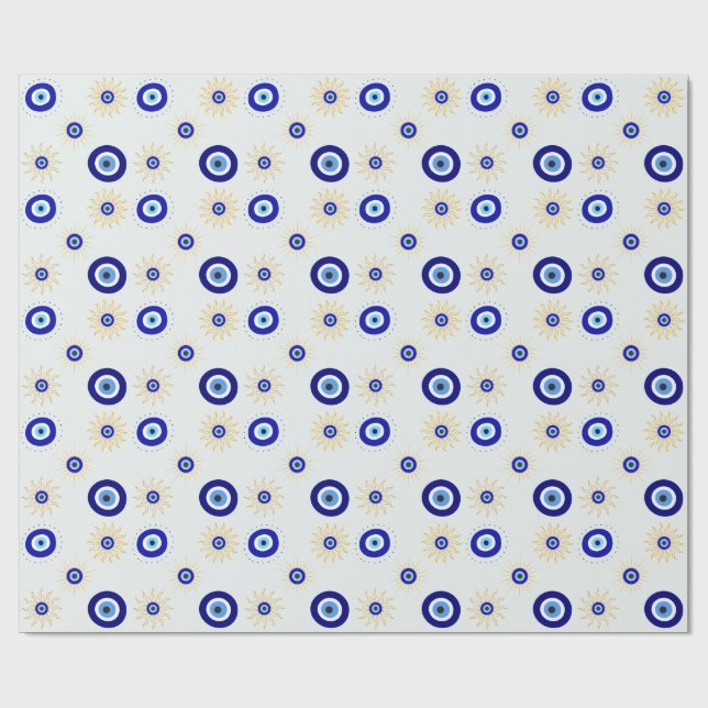 Böser Blick Symbol Geschenkpapier (Flach)