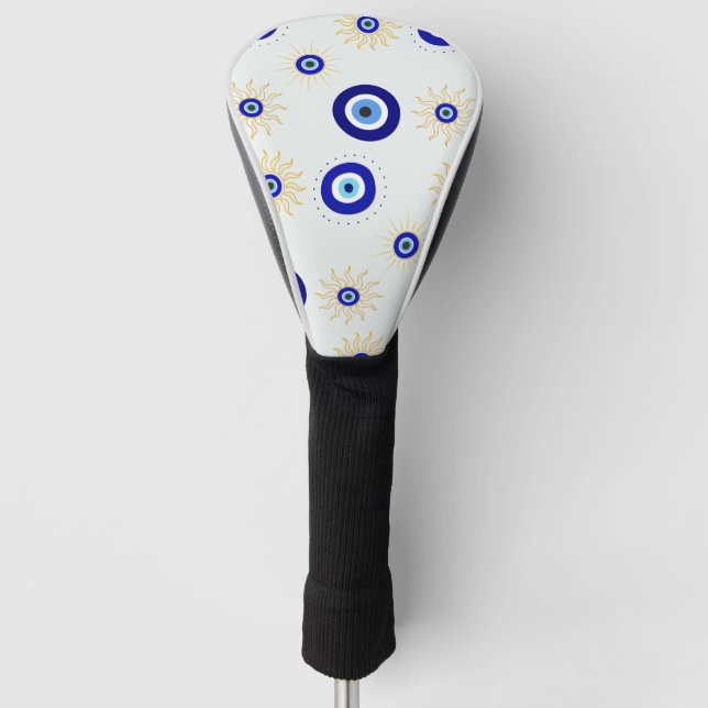 Böser Blick Symbol Golf Headcover (Vorderseite)