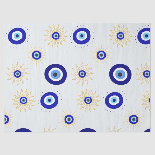 Böser Blick Symbol Seidenpapier (Vorderseite)