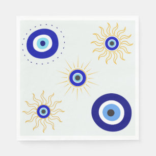 Böser Blick Symbol Serviette