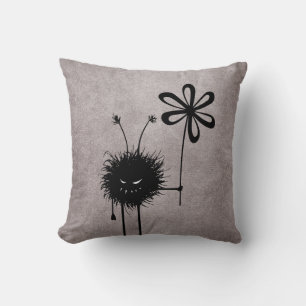 Böser Blumenkäfer Vintage Goth Kissen