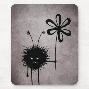 Böser Blumenwanze Vintage-Mauspad Mousepad