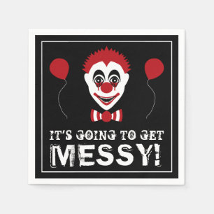 böser Clown, Halloween-Party Serviette