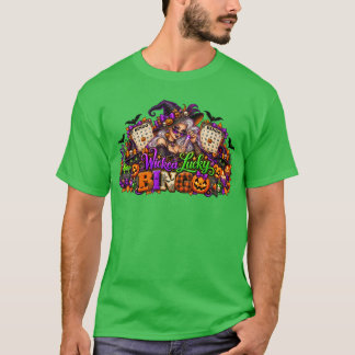 Böser Glücks-Halloween-Bingo-Hexe T-Shirt