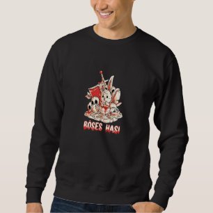 Böser Horror mit Schwertschild und Ritter. Sweatshirt